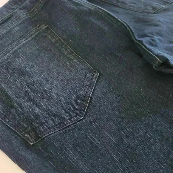 🔥 Express Jeans, Rocco Slim Fit w/Skinny Leg, Size 36x32, Dark Blue, EUC - Picture 5 of 8